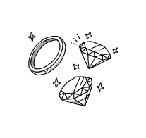 ダイヤモンドを選ぶ