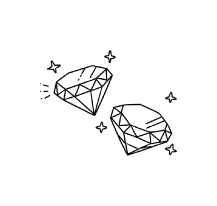 ダイヤモンドを納品