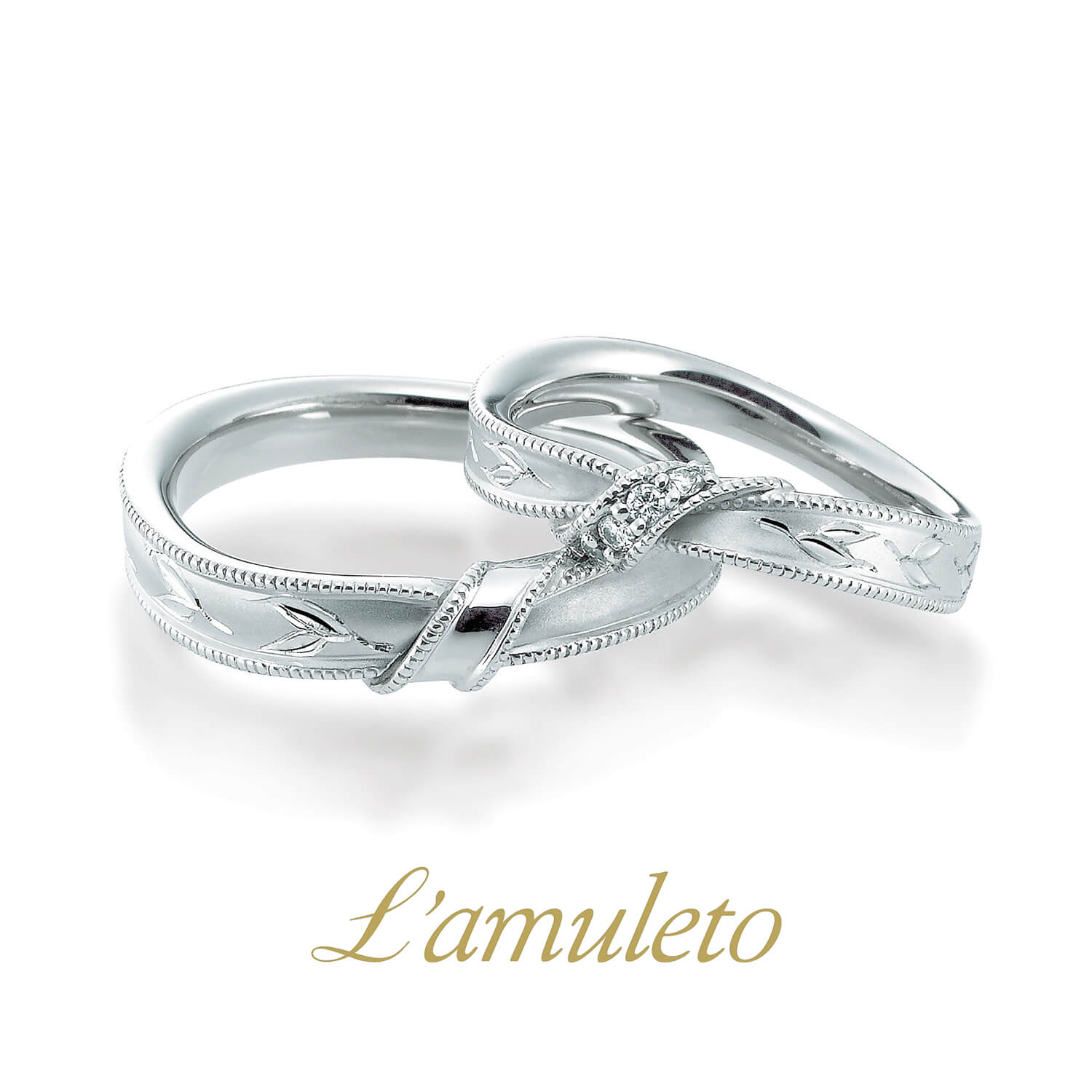L'amuletoラムレートの結婚指輪Olivoオリボ