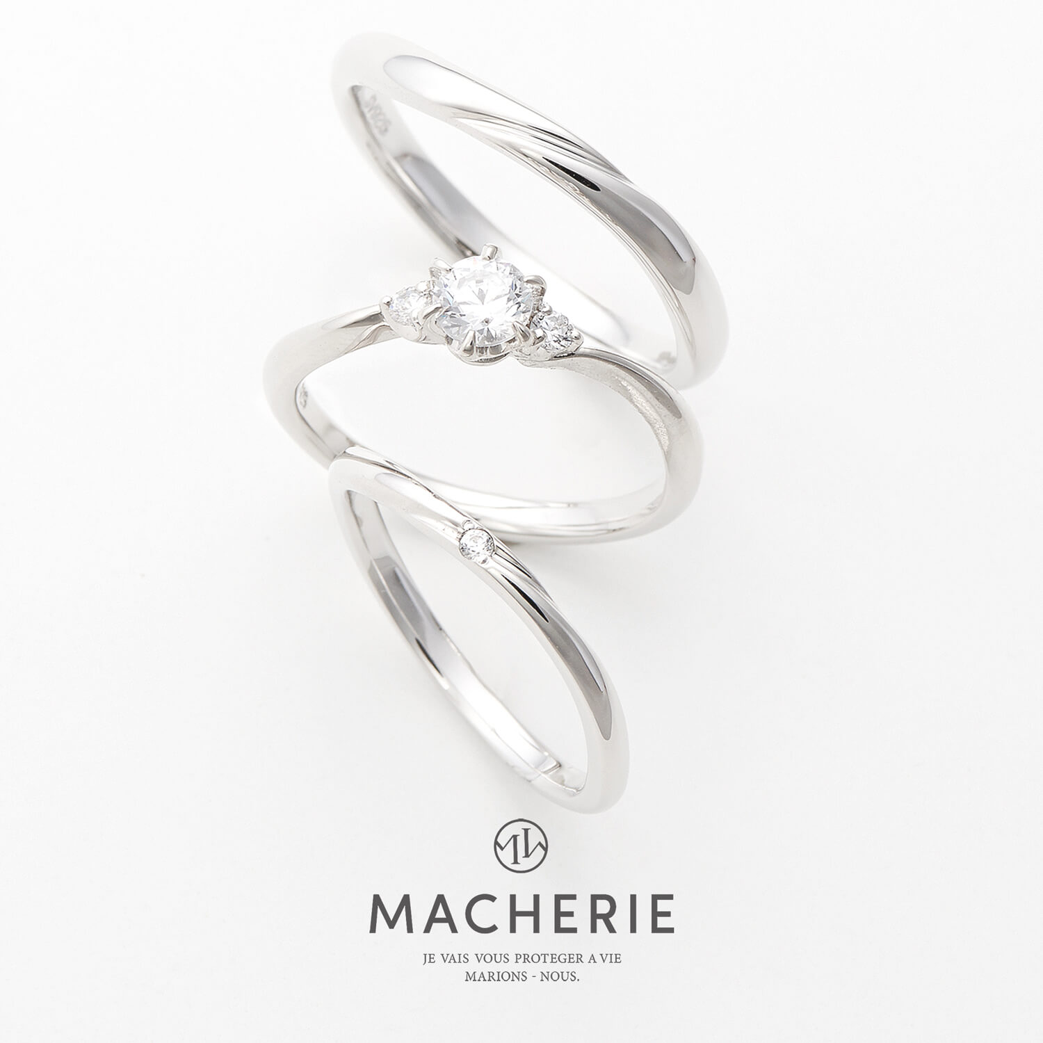 MACHERIEマシェリの婚約指輪と結婚指輪aimerエメ