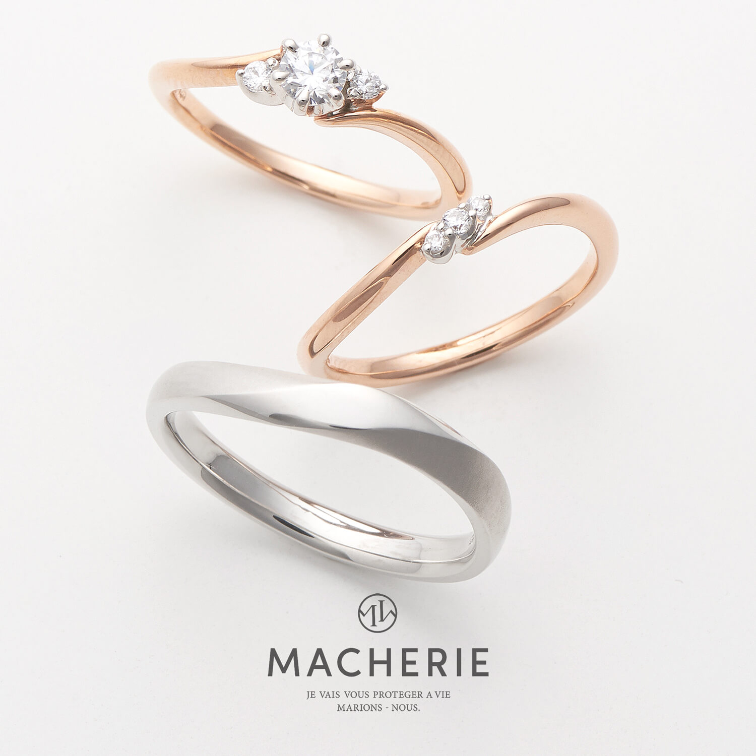 MACHERIEマシェリの婚約指輪と結婚指輪bouquetブーケ