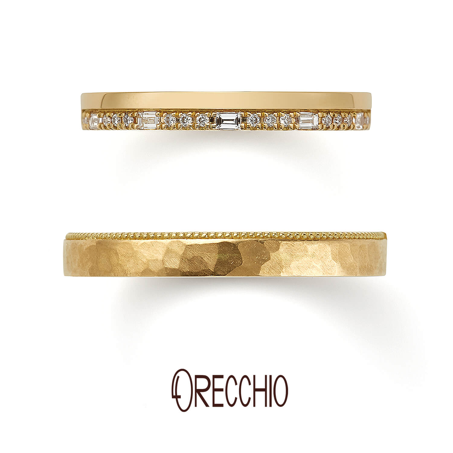 ORECCHIOオレッキオの結婚指輪safariサファリFM-2224とFM-2223