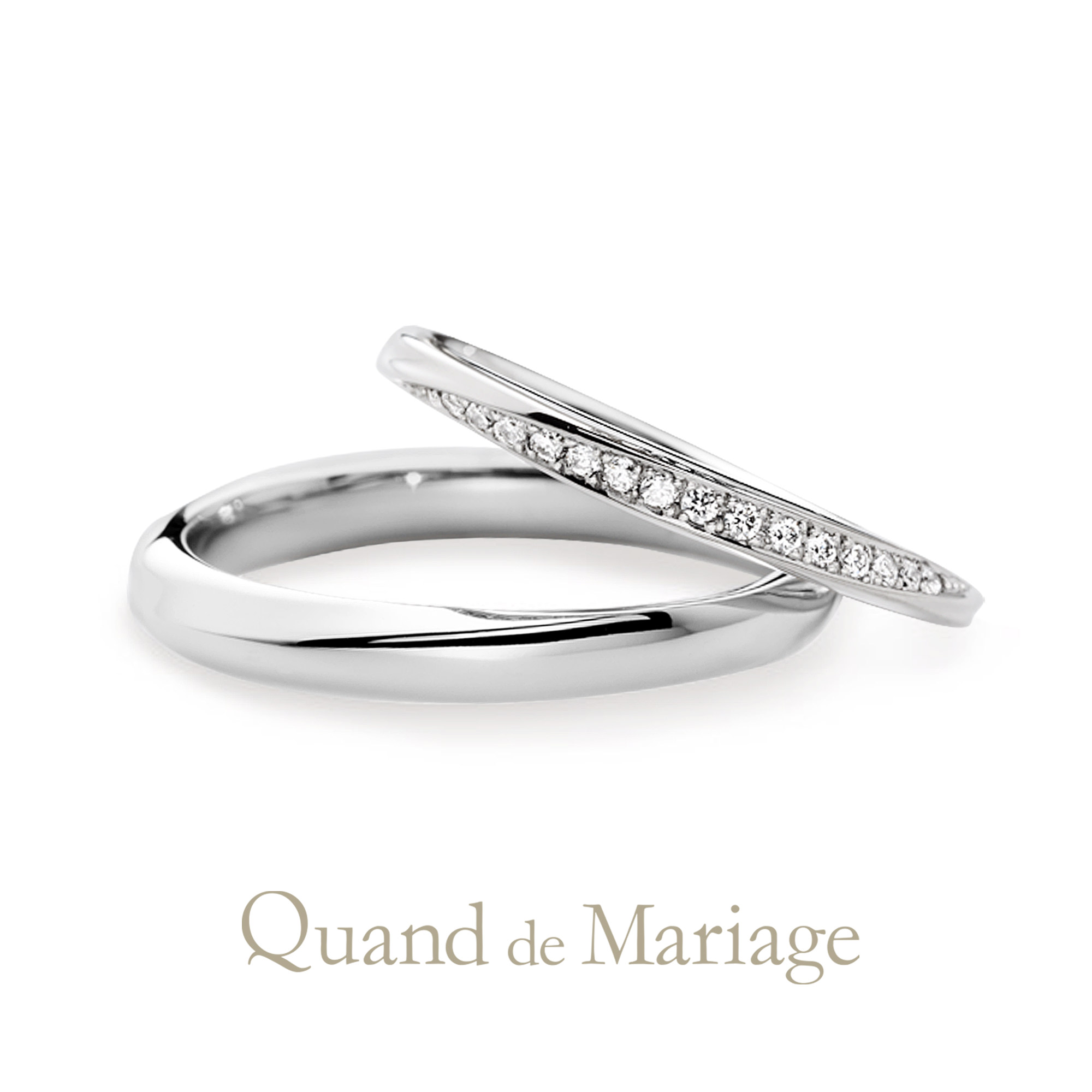 Quand de Mariageクワンドゥマリアージュの結婚指輪でマリッジリングのAu Soleilオ ソレイユ