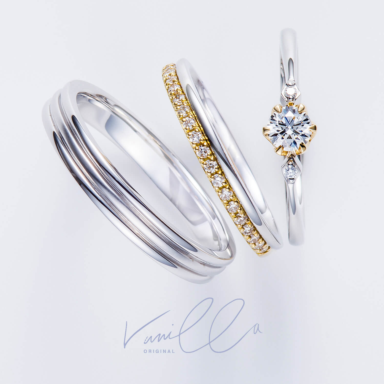 VANillAORiGiNALヴァニラオリジナルの婚約指輪と結婚指輪Marjoramマジョーラム