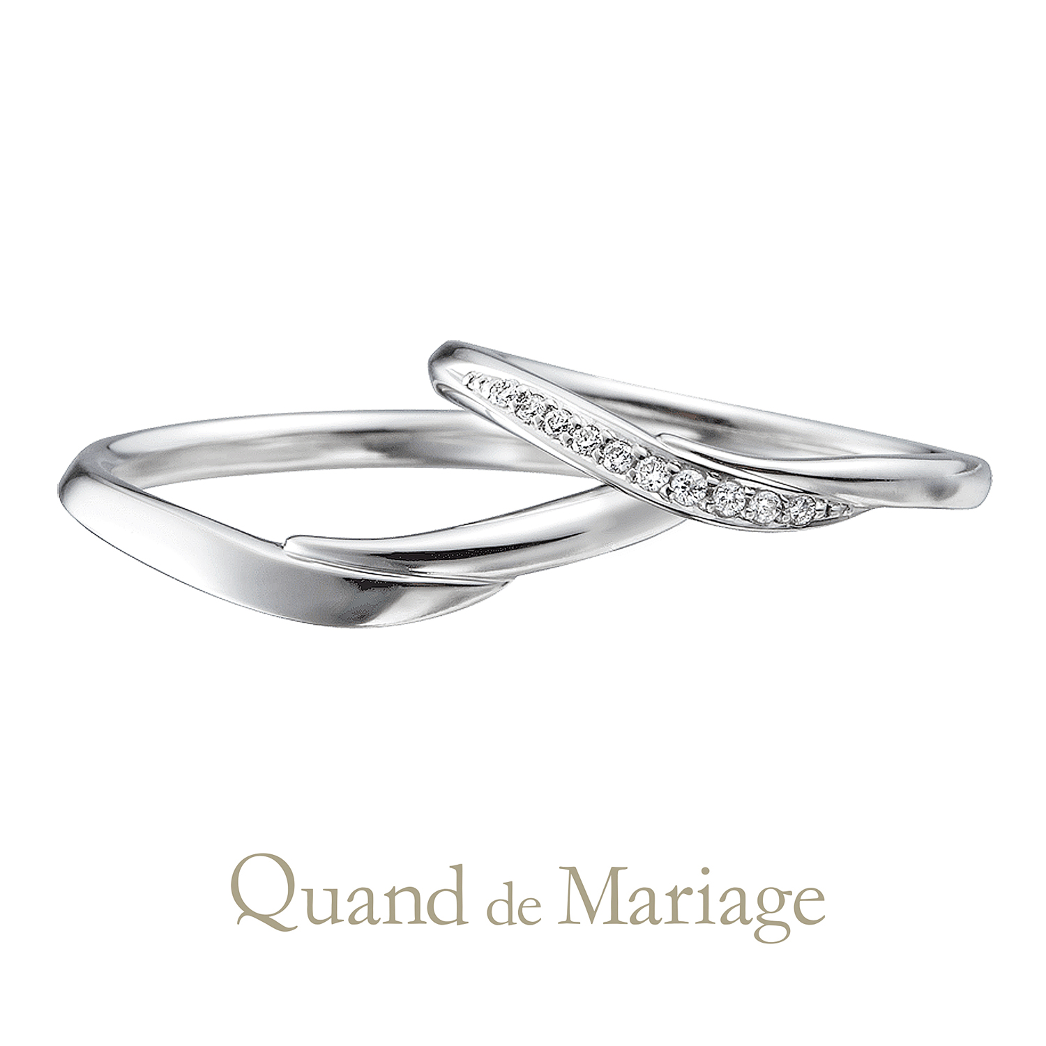 QuanddeMariageのクワンドゥマリアージュの結婚指輪でMarriageringでマリッジリングのAilesのエール