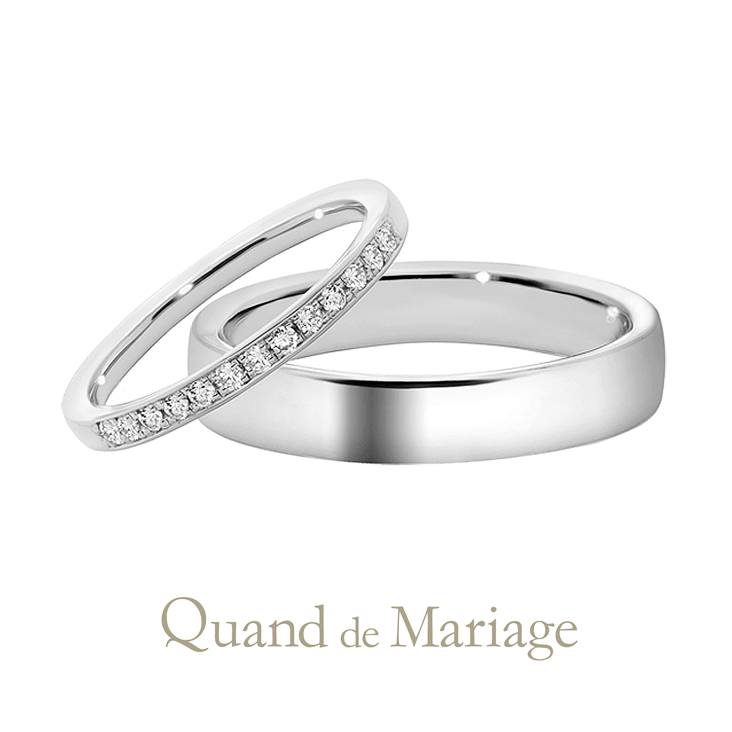 QuanddeMariageのクワンドゥマリアージュの結婚指輪でMarriageringでマリッジリングのPureteのピュルテ