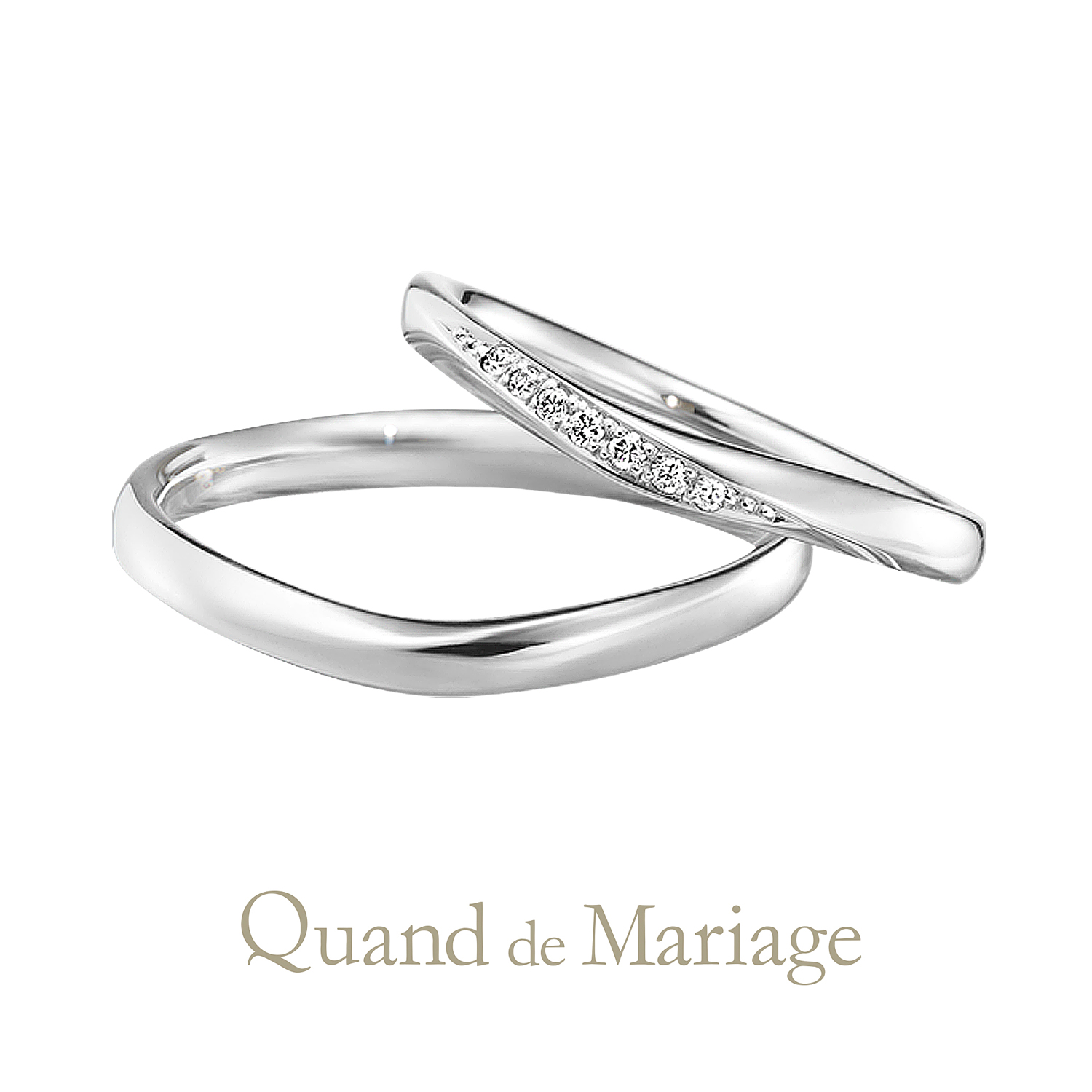 QuanddeMariageのクワンドゥマリアージュの結婚指輪でMarriageringでマリッジリングのVagueのヴァーグ