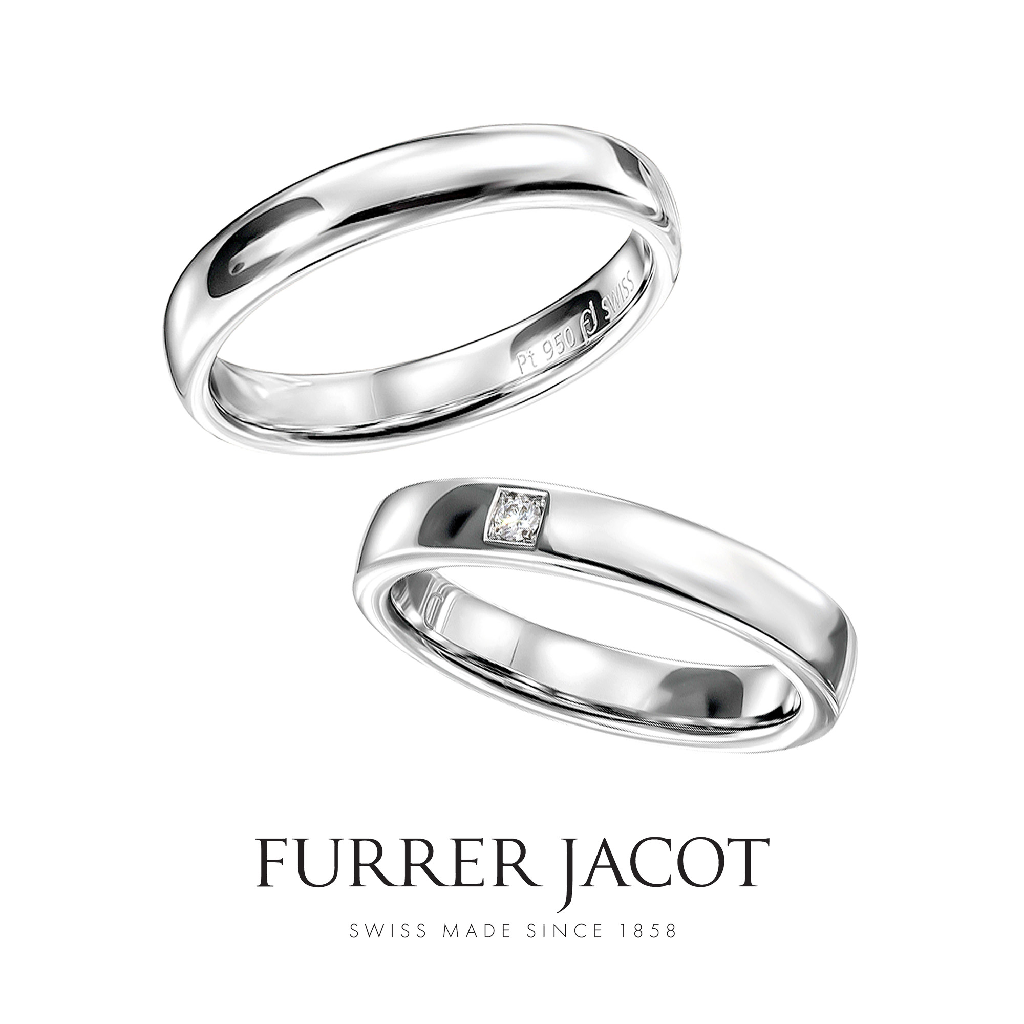FURRER JACOTフラージャコ―の結婚指輪でマリッジリングのRINGDIVIDUELL リングディビデュエル
