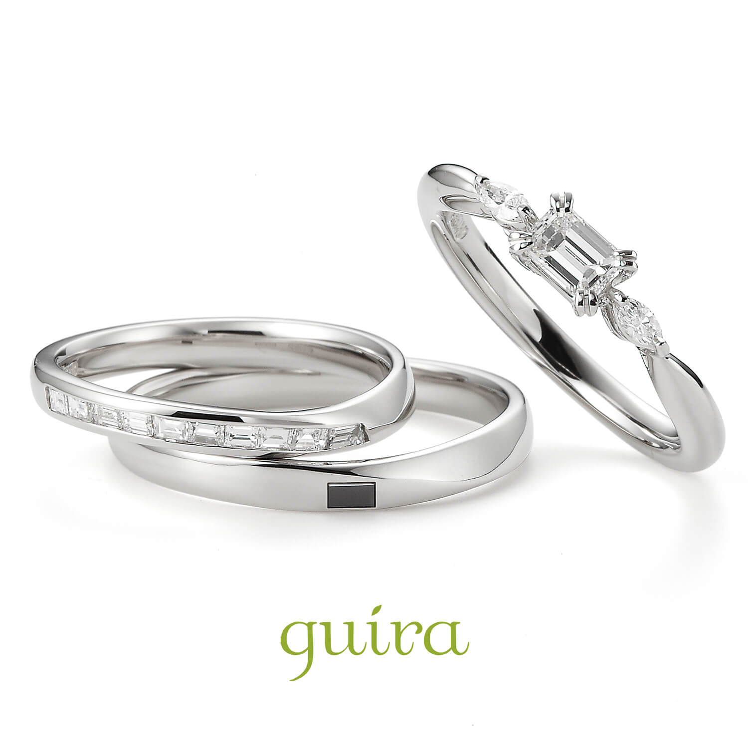 guiraジューラの婚約指輪と結婚指輪Jasmineジャスミン