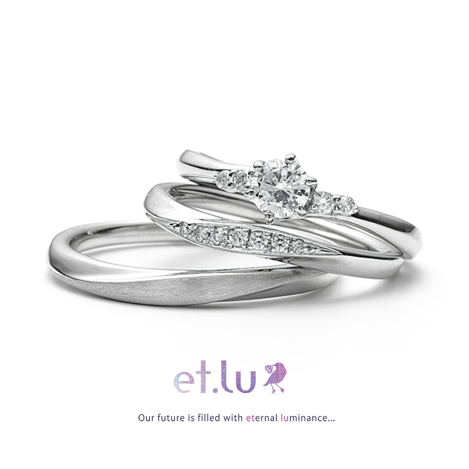et.luエトルの婚約指輪と結婚指輪dolceドルチェ