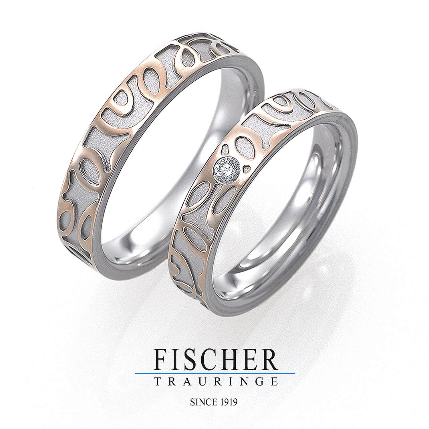 FISCHERフィッシャーの結婚指輪でWeddingRingウェディングリング9750289-040と9650289-040