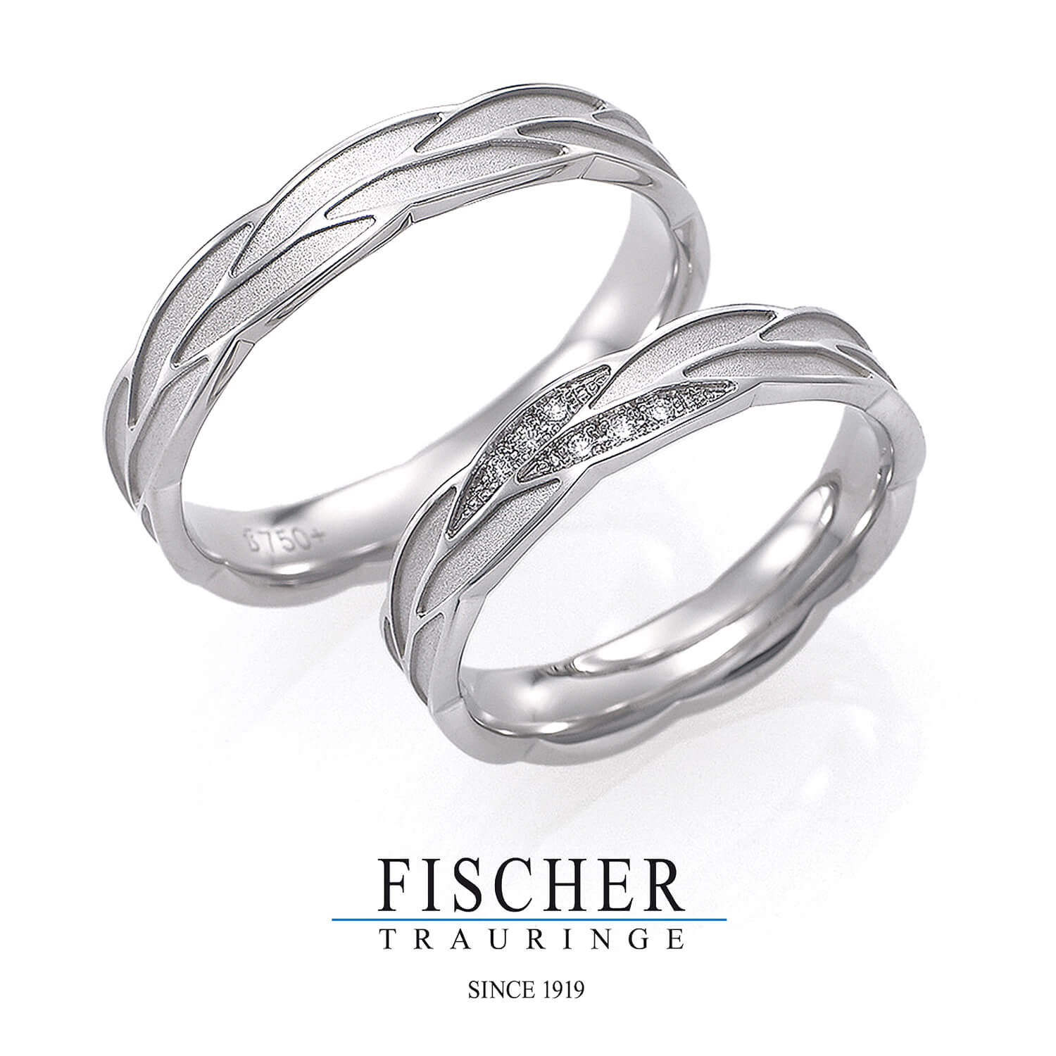 FISCHERフィッシャーの結婚指輪でWeddingRingウェディングリング9750352-042と9650352-042