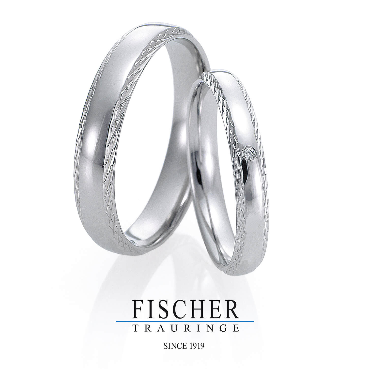 FISCHERフィッシャーの結婚指輪でWeddingRingウェディングリング9750381-025と9650381-030