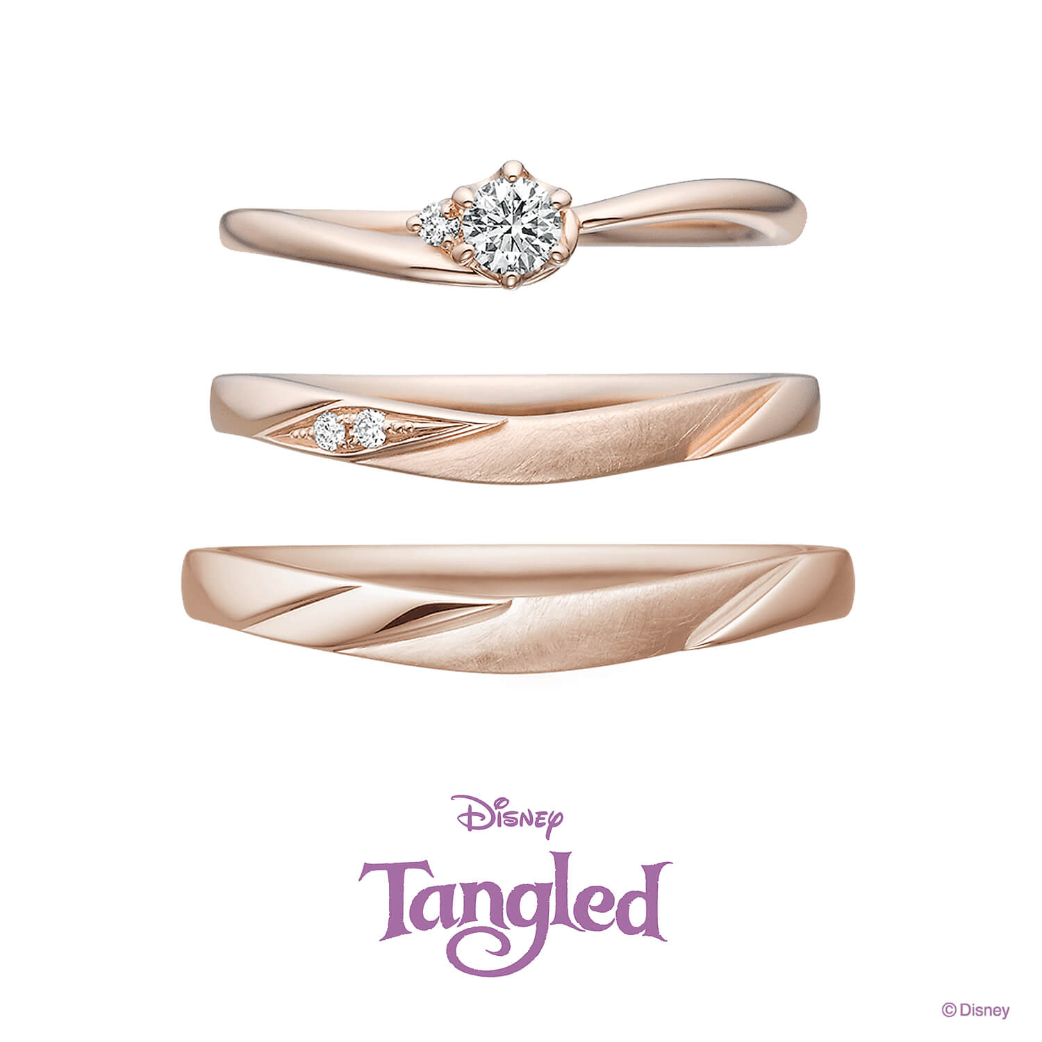 Disneyラプンツェルディズニーラプンツェルの婚約指輪と結婚指輪ShiningWorld輝く世界