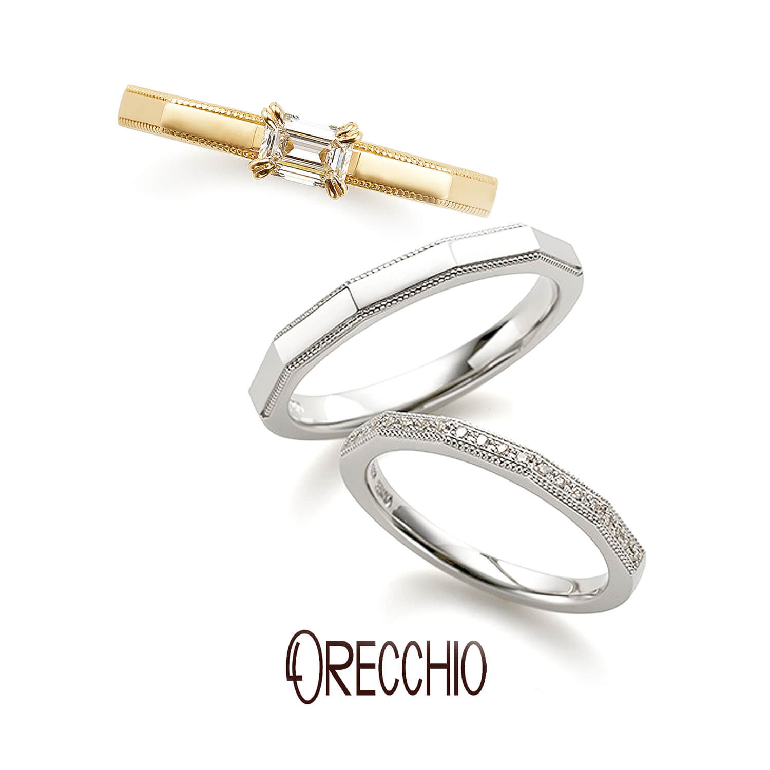ORECCHIO オレッキオの婚約指輪でエンゲージリングと結婚指輪でマリッジリングの safari サファリ
