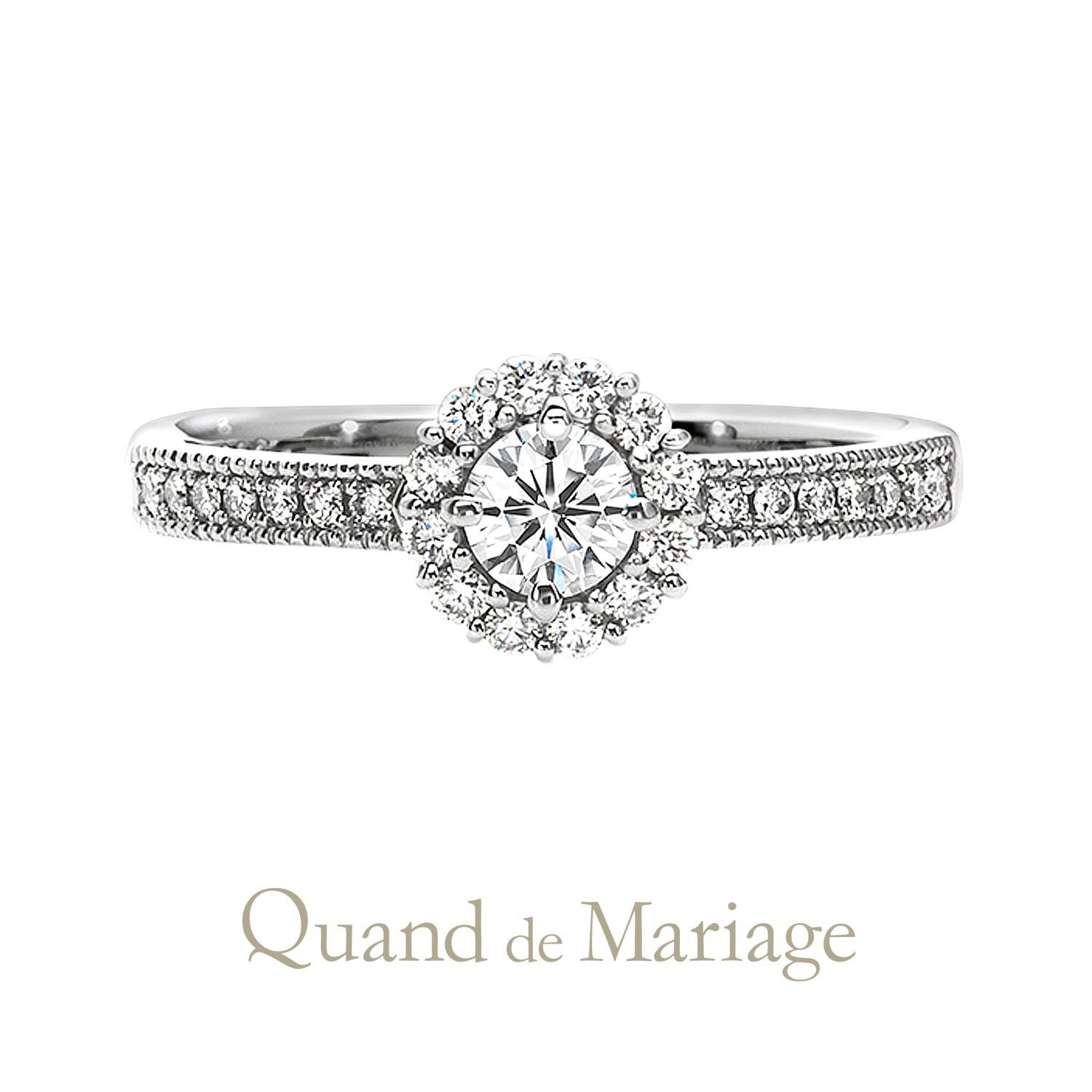 QuanddeMariageのクワンドゥマリアージュの婚約指輪でEngagementringでエンゲージリングのAuSoleilのオソレイユ