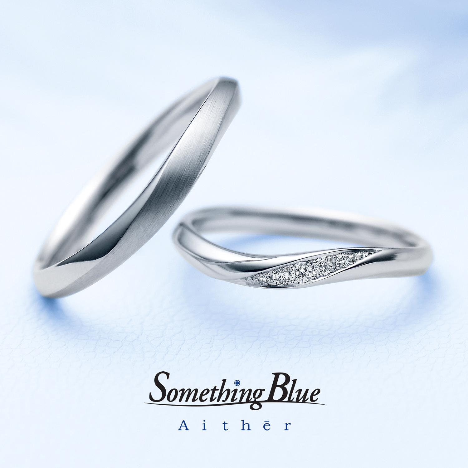 SomethingBlueAithērのサムシングブルーアイテールの結婚指輪でMarriageringでマリッジリングのLusterのラスターのSH706とSH707