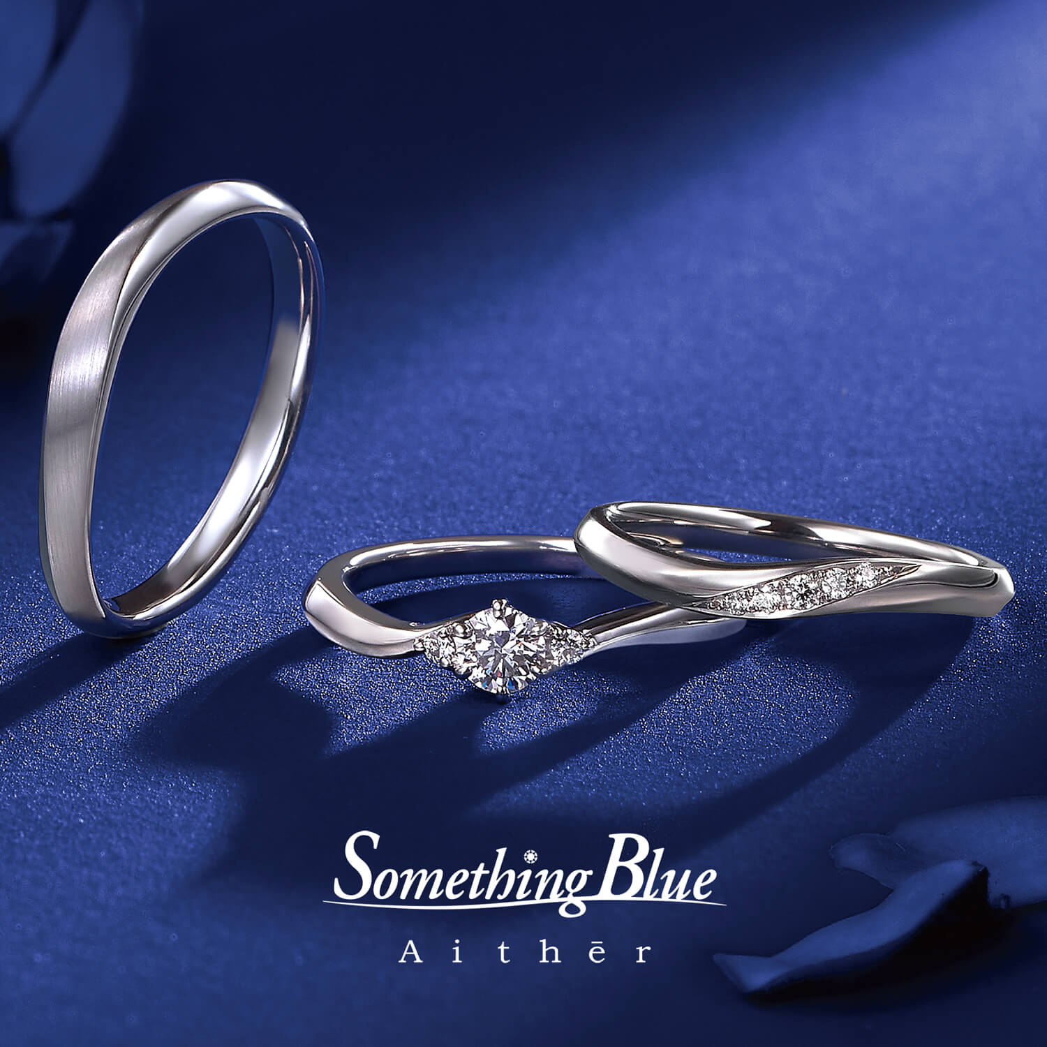 SomethingBlueAithērサムシングブルーアイテールの婚約指輪と結婚指輪Lusterラスター