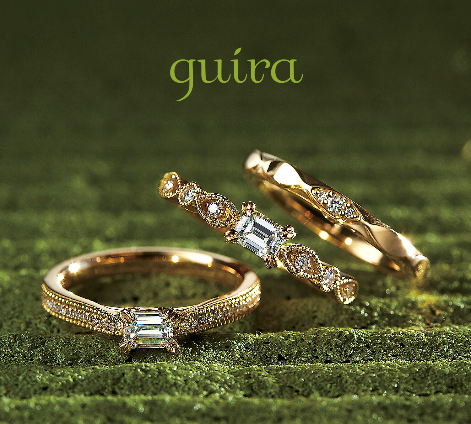 guiraジューラの婚約指輪と結婚指輪
