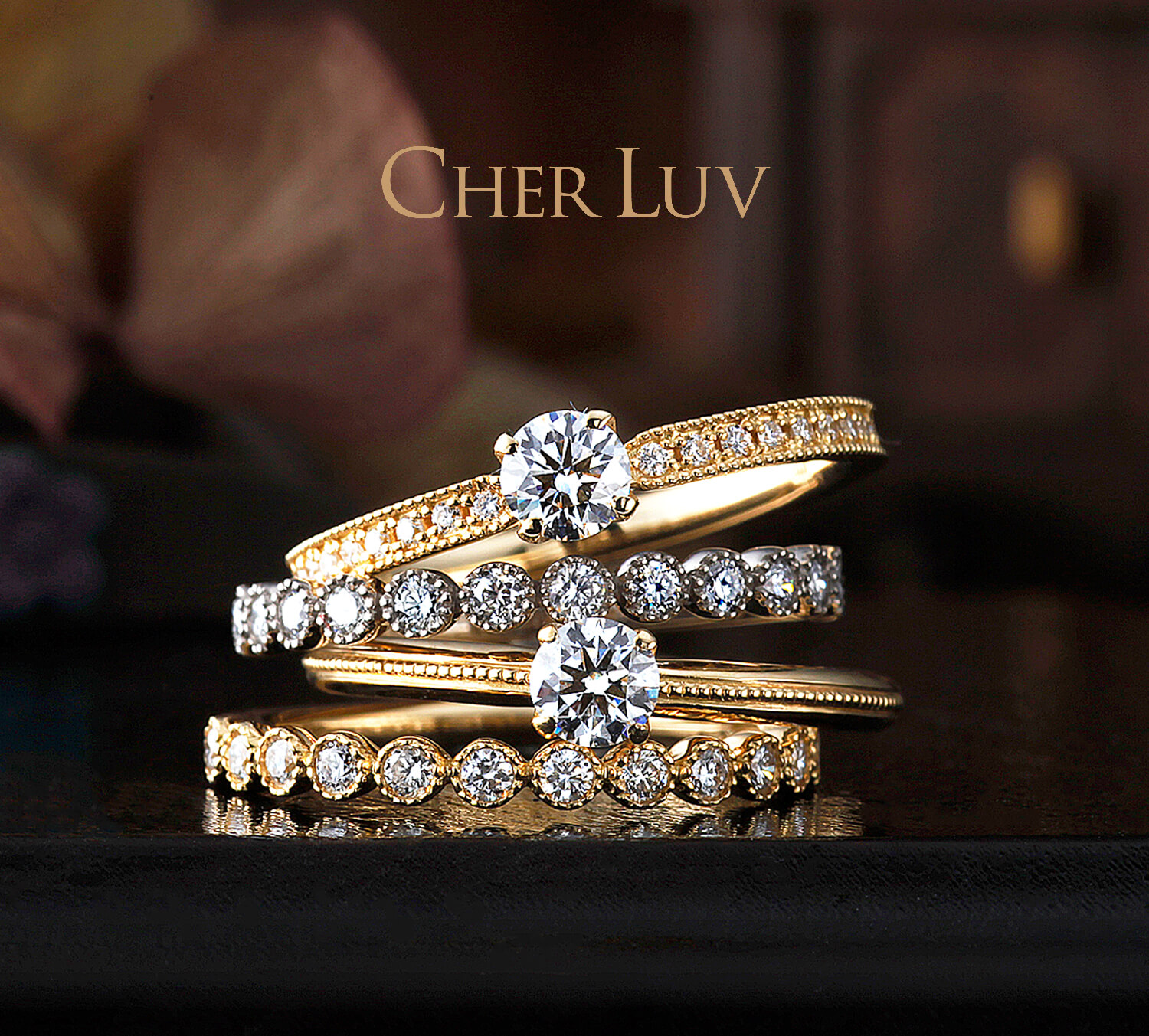 CHERLUVシェールラヴの婚約指輪と結婚指輪