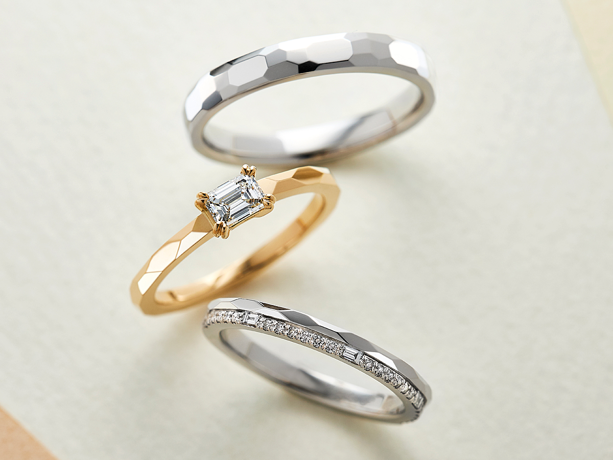 ORECCHIOオレッキオの婚約指輪エンゲージリングEngagementrinと結婚指輪マリッジリングMarriagering のamanアマン