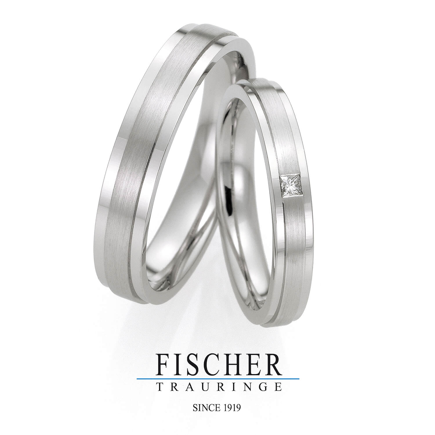 FISCHERフィッシャーの結婚指輪でWeddingRingウェディングリング9750152-035と9650152-040