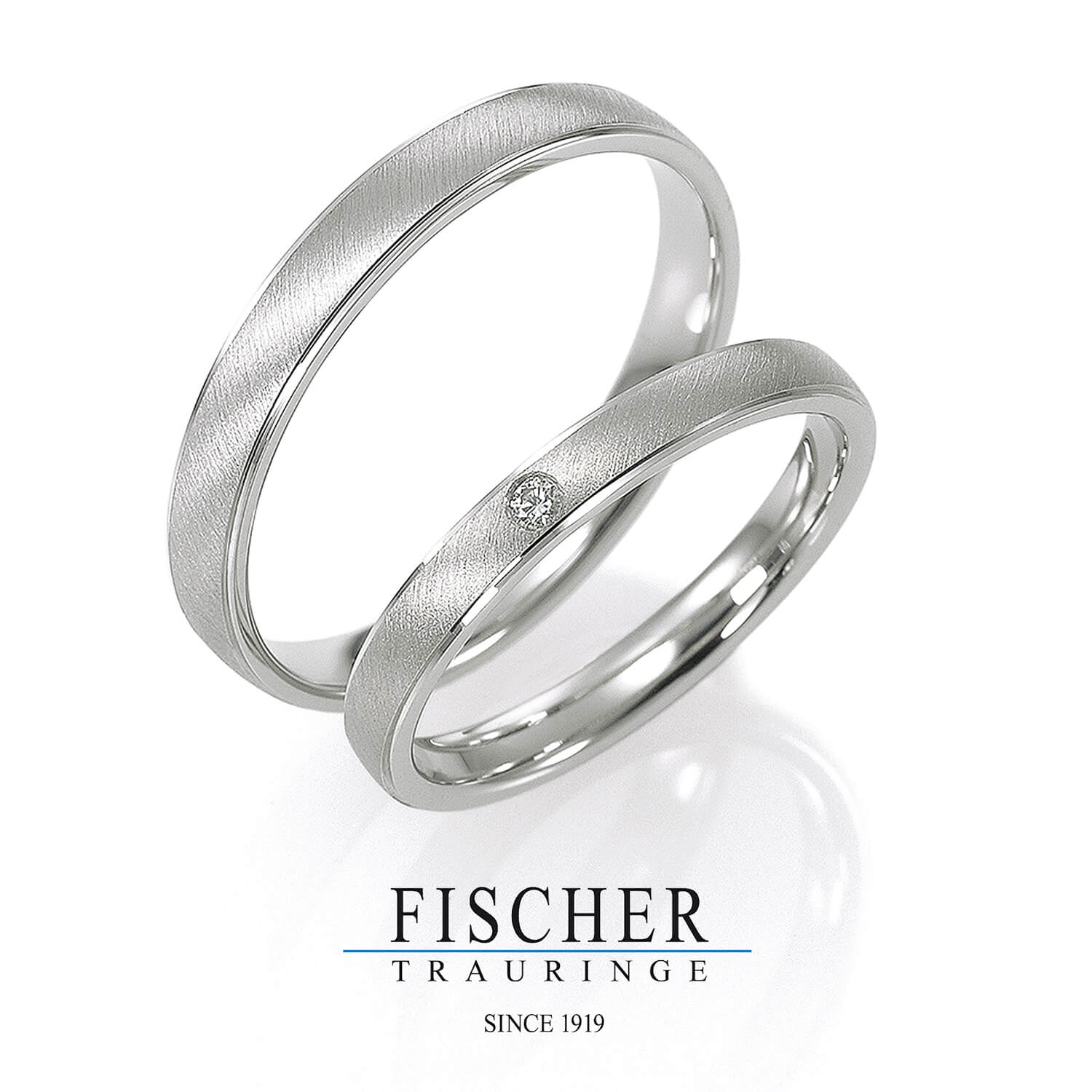 FISCHERフィッシャーの結婚指輪でWeddingRingウェディングリング9750884-025と9650884-035