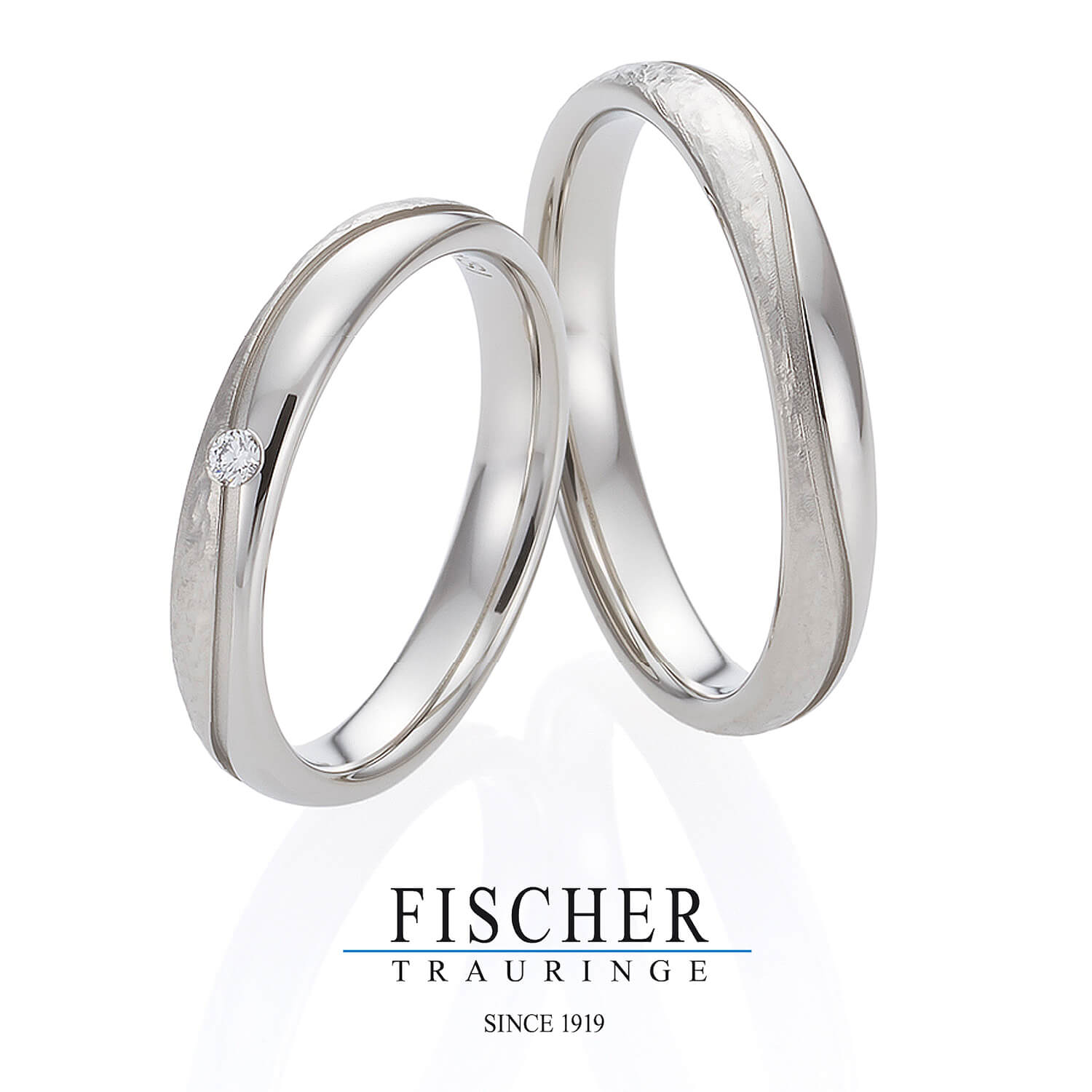 FISCHERフィッシャーの結婚指輪でWeddingRingウェディングリング9750927-025と9650927-030