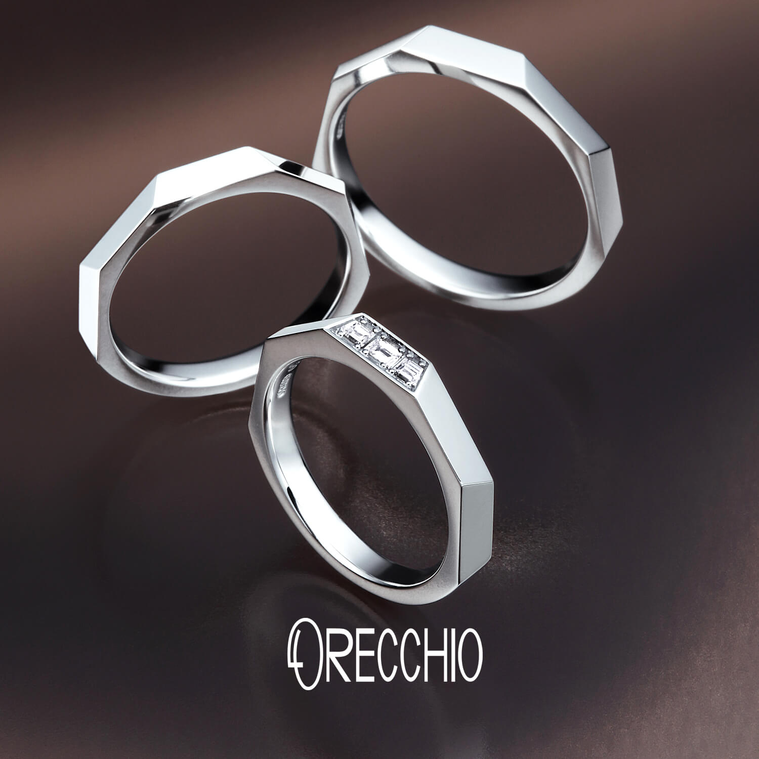 ORECCHIOオレッキオの結婚指輪safariサファリFM-2229とFM-2227とFM-2228