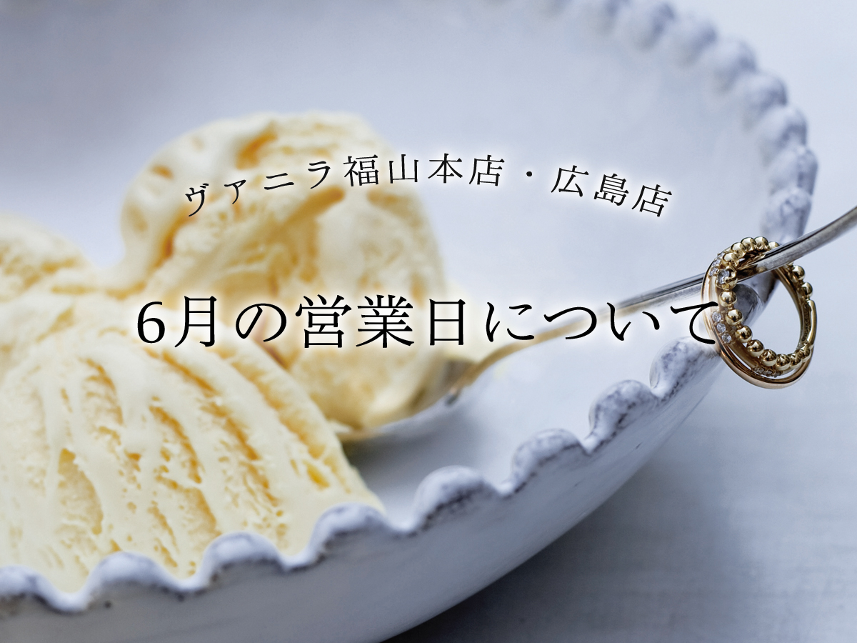 VANillAヴァニラの2023年6月の営業日のお知らせ