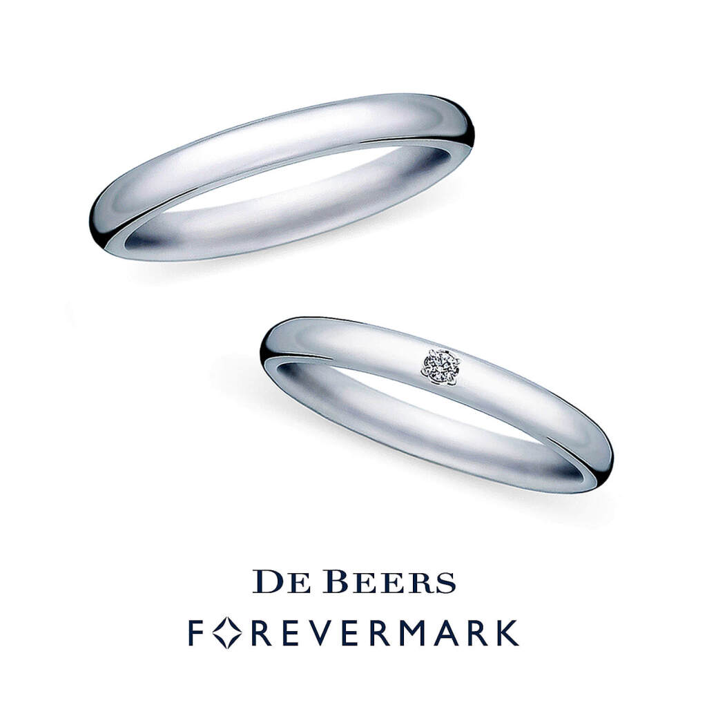 【1stone Wedding Band / Wedding Band】 1ストーン ウェディングバンド & ウェディングバンド 広島市