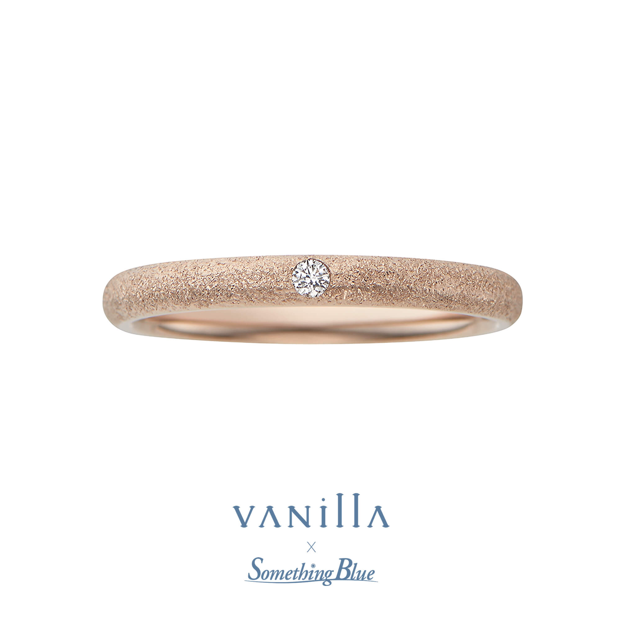 VANillA×SomethingBlueヴァニラ×サムシングブルーの結婚指輪マリッジリングMarriageringのLilasリラの表面加工がスターダストのK18BGのK18BrowngoldのK18ブラウンゴールドの18金ブラウンゴールド