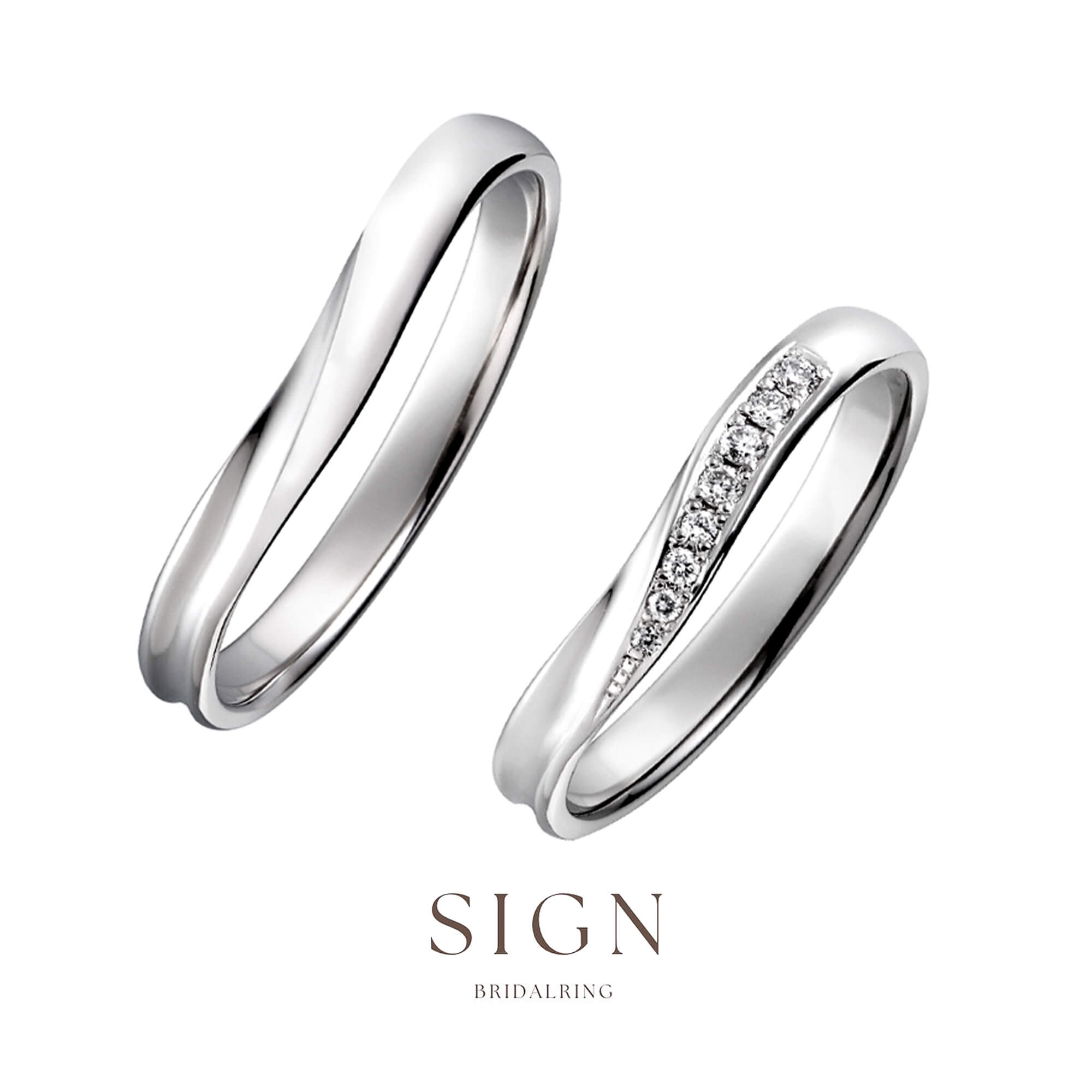 SIGNサインの結婚指輪マリッジリングMarriageringのwishウィッシュ