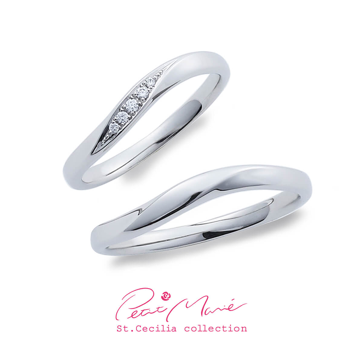 PetiteMarieプチマリエの結婚指輪マリッジリングのPM-65 ,PM-66