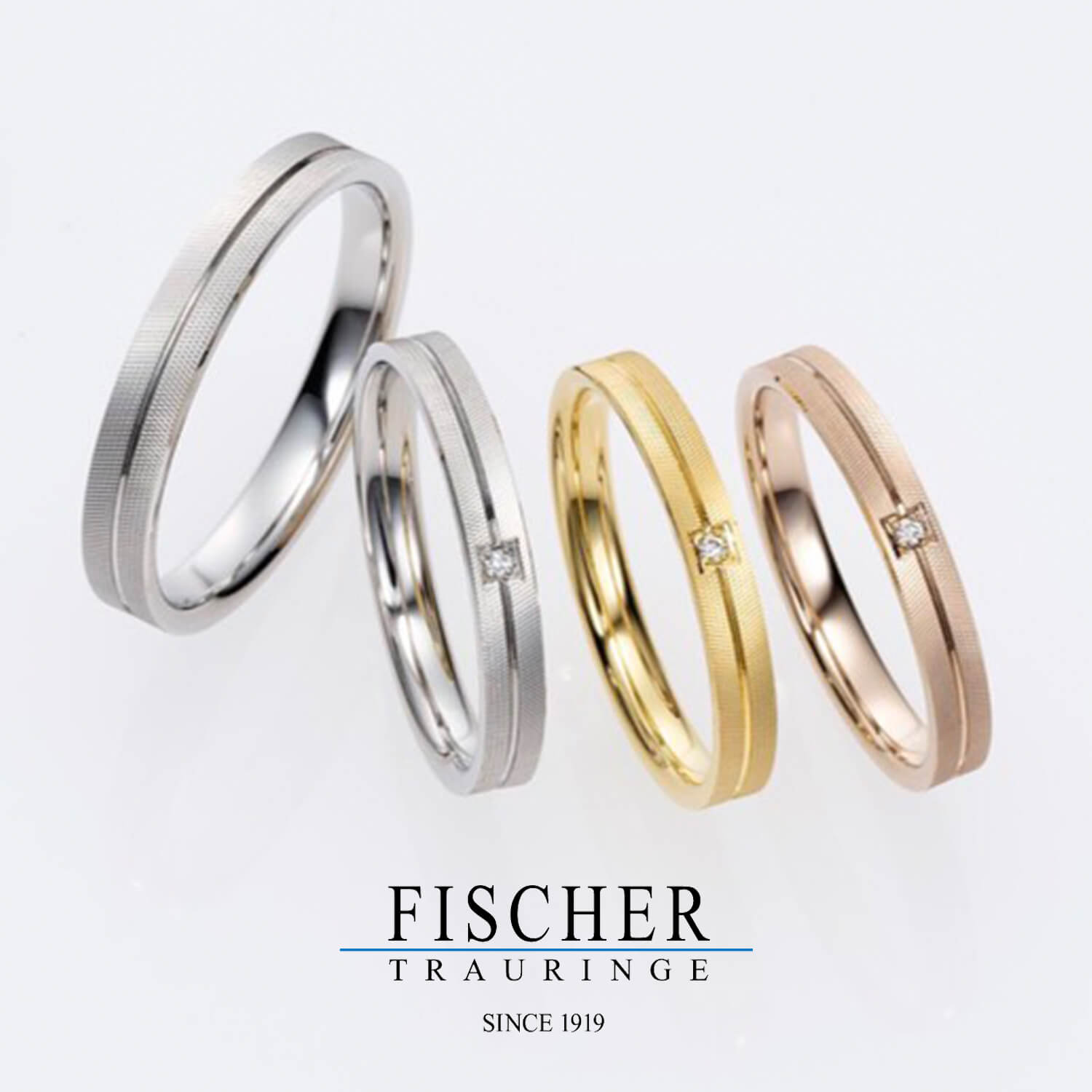 FISCHERの結婚指輪20周年記念モデルの20thプリズムライン
